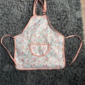 Colorful Kids Garden/ Outdoor Apron with Pink Trim